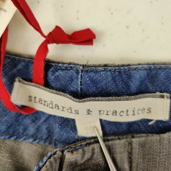 Standards & Practices Soft Tencel Casual Pants Grey Gray  Size 29 New - Picture 3 of 9